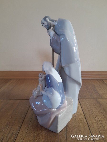 Ritka Lladro Szent család porcelán figura
