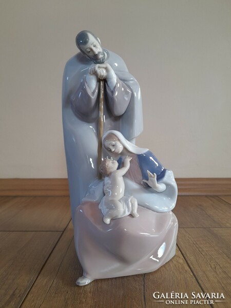Ritka Lladro Szent család porcelán figura