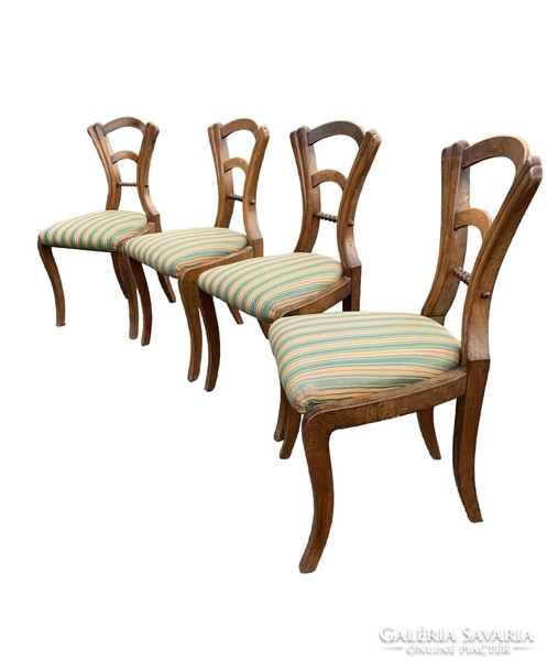 4 original Biedermeier chairs
