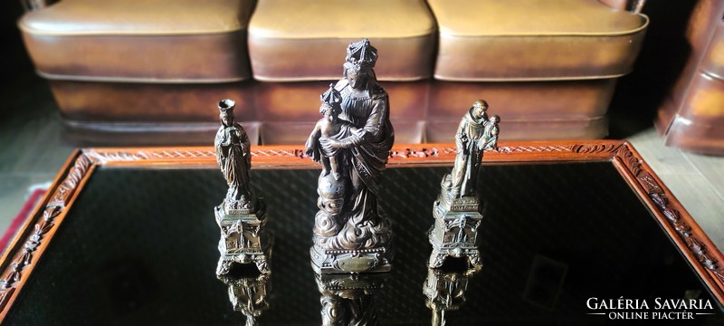 Vallási szoborcsoport - Mária a kis Jézussal, Lourdes-i Szűzanya, Páduai Szent Antal