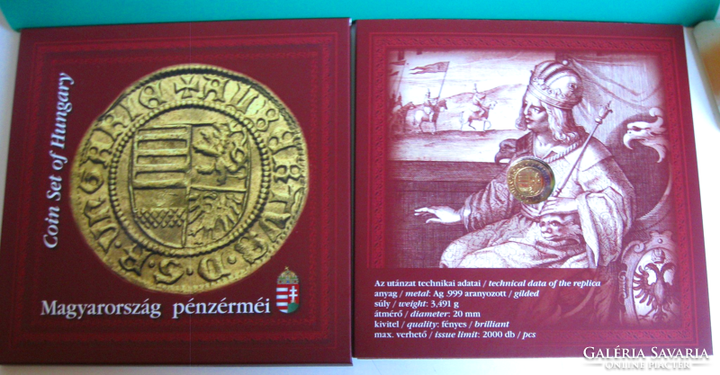 2018 - Golden forint v. Circ. Row pp - Albert's gold forint - with gilded silver-colored imitation