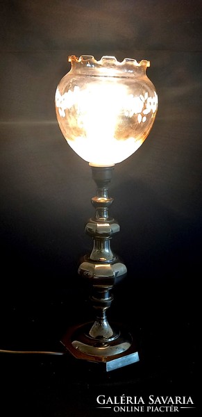 Copper table lamp, Murano finish, negotiable
