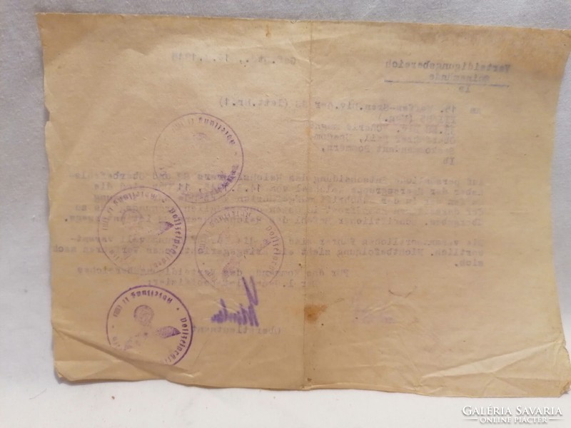 German order 14.03.1945. Dated with a swastika seal