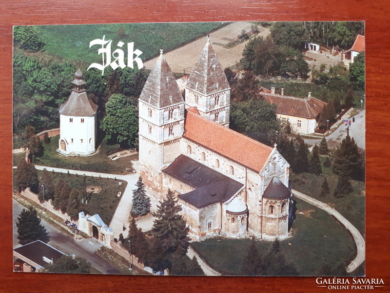 Jáki church postcard