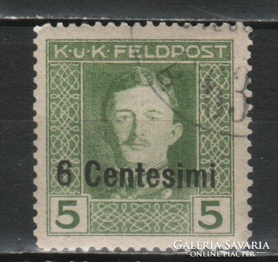 Austro-Hungarian field post 0017 (Italian) mi 4 EUR 1.00 postal clerk
