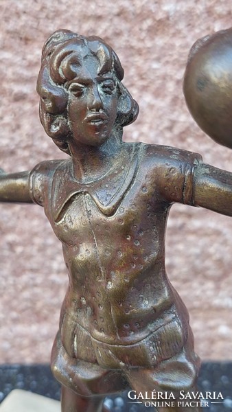 Antique bronze statue, court clown