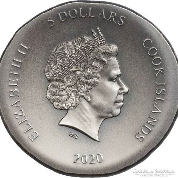 Cook-Szigetek Teknős 1 uncia antikolt ezüst pénzérme