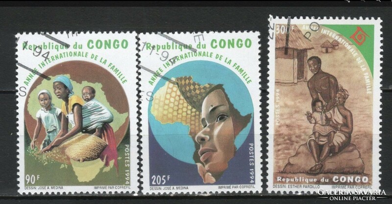 Kongó 0137 (Brazzaville) Mi 1431-1433   3,40 Euró