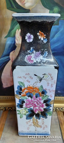 Larger painted oriental porcelain vase