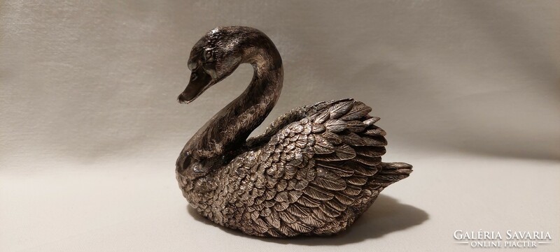 Silver swan statue 7x8.7X4.8 Cm