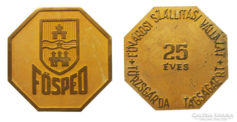 Fősped Budapest transport company for 25 years of regular membership