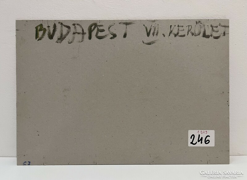Bánfi József (1936- ) Budapest VII. kerület (olaj, karton) - Közvetlen a művésztől /számlát adunk/