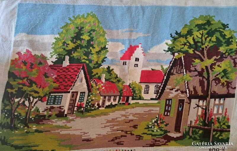 Large tapestry picture cheap. ( HUF 1,500 ) Size: 72x45 cm.