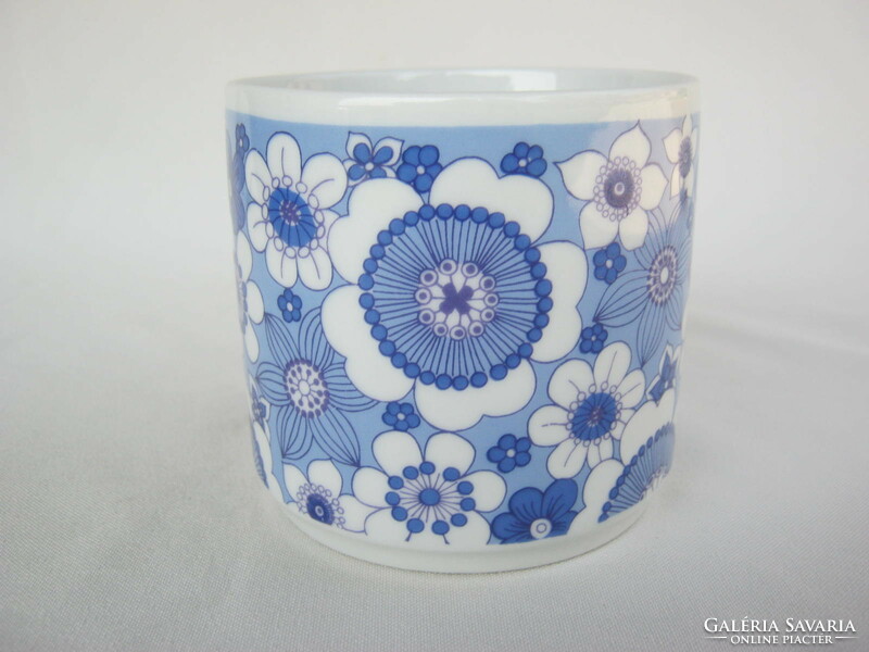 Alföldi porcelain blue mug with flowers