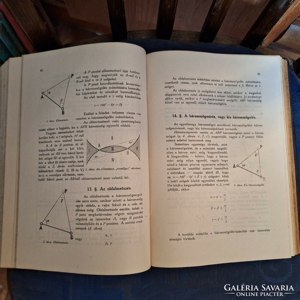 1919-20 Iconic First Edition! Károly Oltay: geodesy theory and manual for engineering use i-iv