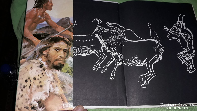 1973.Josef Kleib: Ádám nyomában könyv az ősember koráról gyönyörű rajzokkal OLVASATLAN állapotban