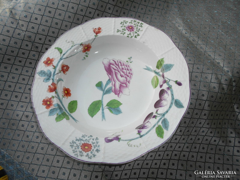 Ó Herendi (címeres) tányér-ritka Windsor mintás 25 cm