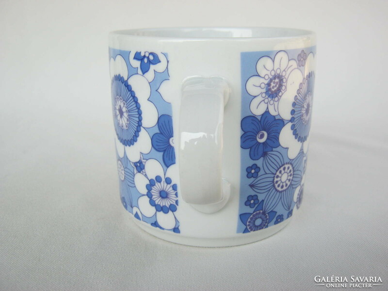 Alföldi porcelán kék virágos bögre
