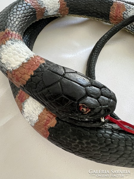 Nagy méretű élethű gumi kígyó játék