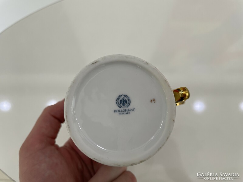 Hollóházi Saxon endre cup mug modern retro mid century