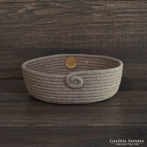 Sewn rope basket - storage bowl (velutina)