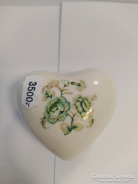 Antik porcelán szív alakú tároló