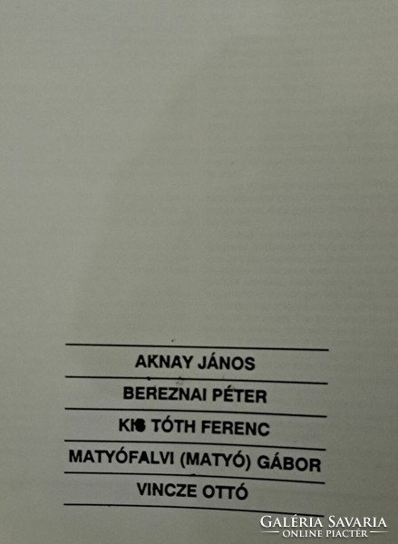 Termék neve:	Aknay János, Breznai Péter ,Kis Tóth Ferenc, Matyófalvi Gábor, Vincze Ottó 1992 Vajda