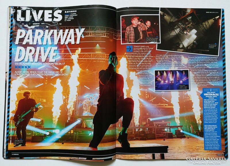 Kerrang magazin 17/4/22 Tool State Champs 21 Pilots Creeper PVRIS Guns Roses Parkway Drive