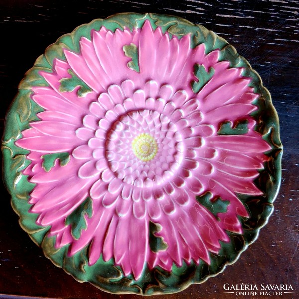 Zsolnay lótusz süteményes tányér