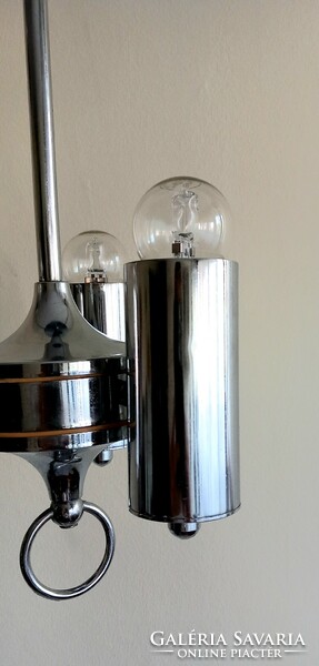 Bauhaus art-deco design chrome ceiling lamp, gaetano sciolari? Negotiable
