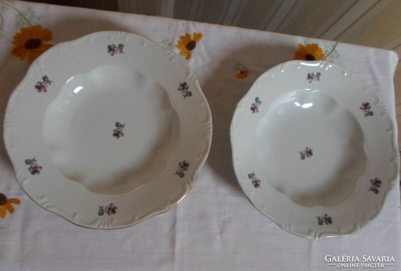 Zsolnay porcelain violet plate 2. (Deep)