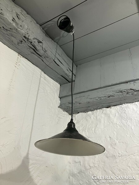 Mid century, retro, modern industrial loft design, hanging, black ceiling lamp