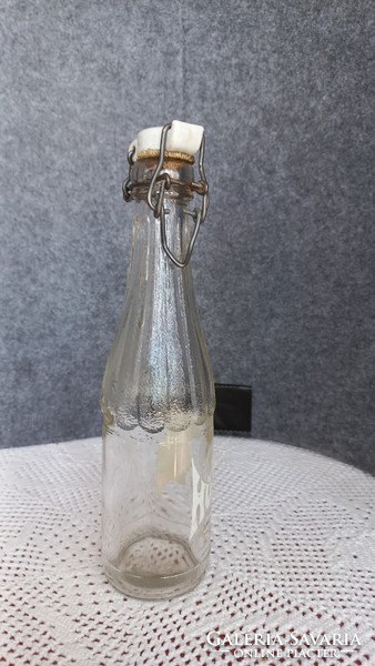 Retro HÜSI üdítős üveg 0,25 l, 23,5 cm, jó állapotban