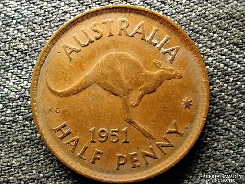 Australia vi. György (1936-1952) 1/2 penny 1951 • (id49195)