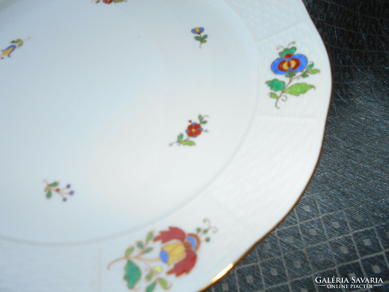 Herend mhg patterned plate, gold contour 25.5 cm
