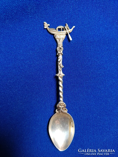 Silver Venetian commemorative spoon