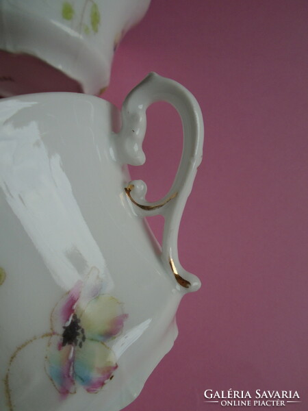 2 pcs. Hand-painted art nouveau cup.