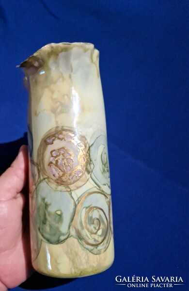 Segesdi wine ceramic vase special shape art deco