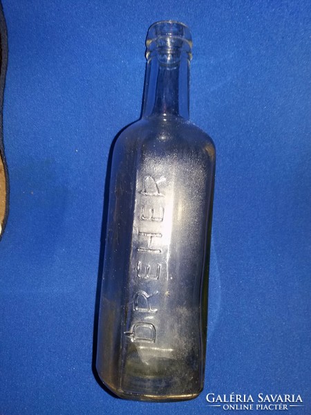 Antique rare transparent dreher liqueur glass bottle, 0.5, for collectors as shown in the pictures
