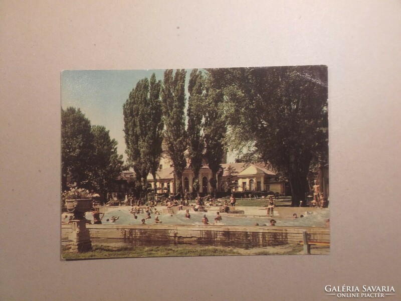 Magyarország, képeslap-Pécs, Hullámfürdő
