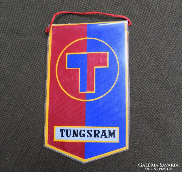 Tungsram SC Budapest 1951 , csapat zászló 16 x 9,5cm + akasztó