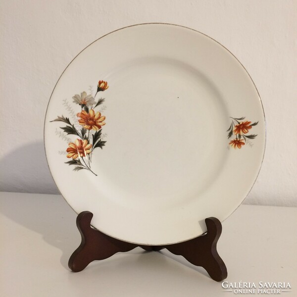 2 Pcs flower-patterned - floral - daisies porcelain flat plate 23 cm