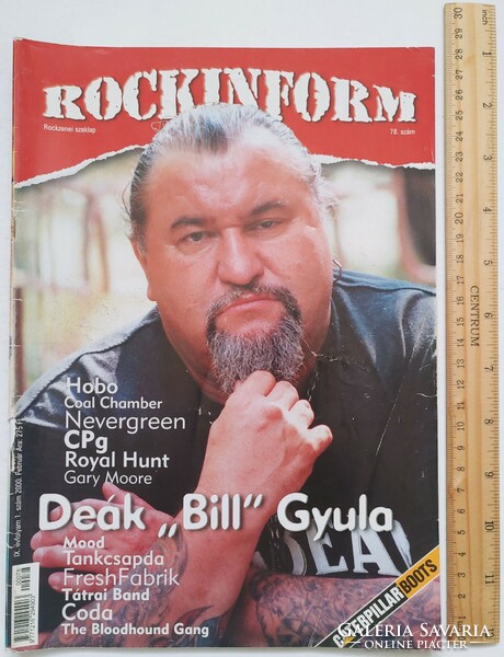 Rockinform magazin 00/02 Deák Bill Gyula Hobo Kimnowak FreshFabrik Coal Chamber Godflesh CPg VHK