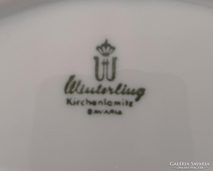 Kék mintás Winterling Kirchenlamitz süteményes tányér