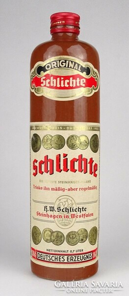 1O084 old German ceramic bottle original schlichte 27.5 Cm