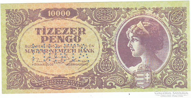 Magyarország 10000 pengő REPLIKA MINTA 1945