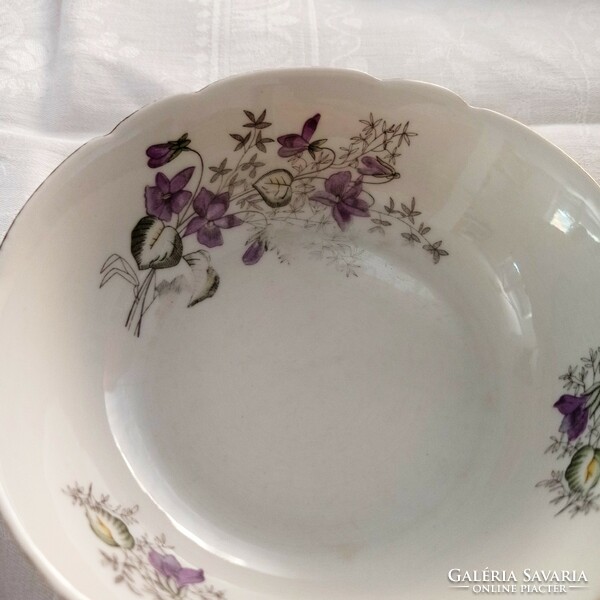 Violet compote bowl