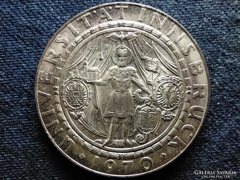 Austria 300 years old at the University of Innsbruck.900 Silver 50 schilling 1970 (id50895)