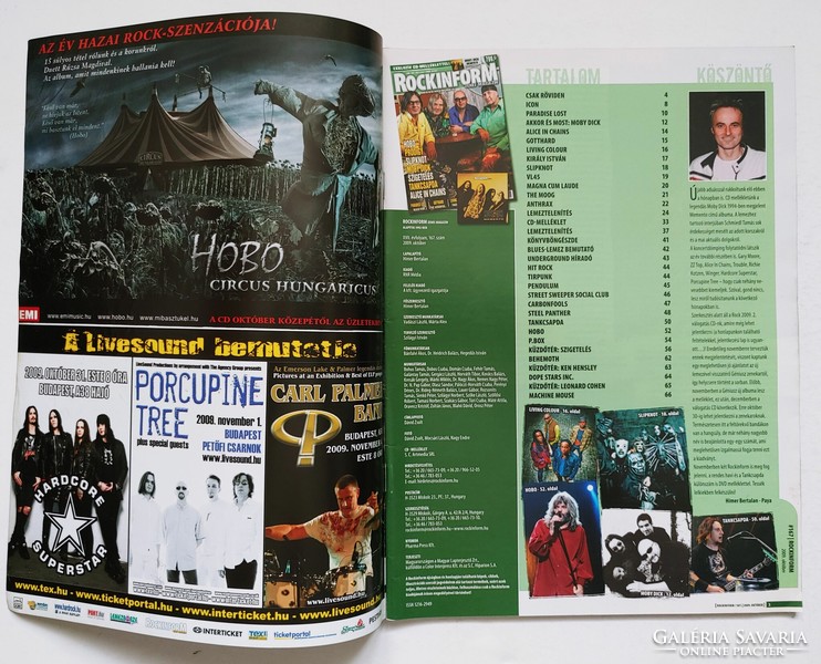 Rockinform magazin 09/10 Icon Paradise Lost Hobo Tankcsapda Anthrax Steel Panther Alice Chains