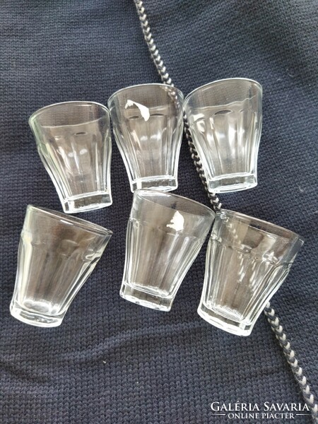 New glass coffee cups, 6 pieces, approx. 0.5 dl
